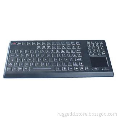 Compact black or white silicone usb keyboard / rugged keyb
